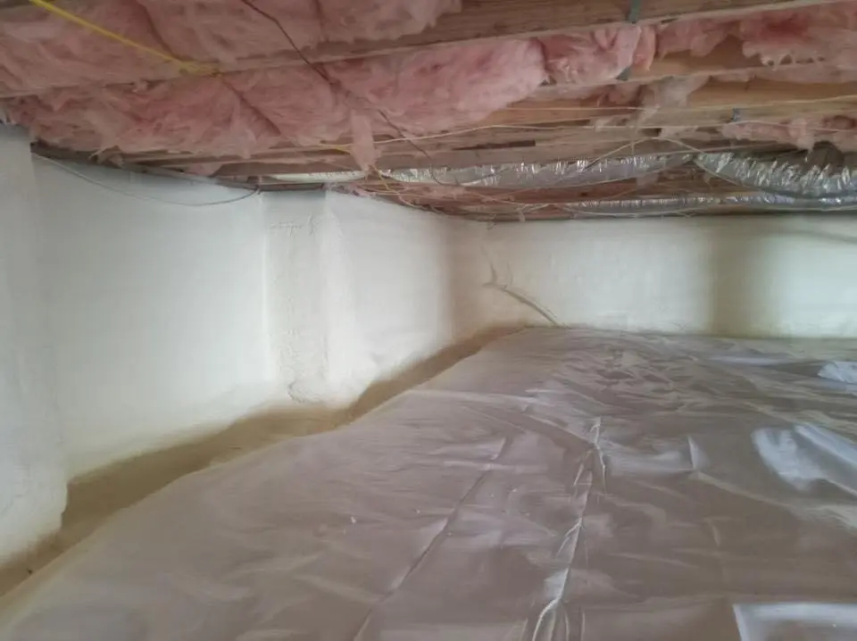 Crawl space encapsulation with closed-cell spray foam for Spray Foam Roofing Repair in Odenville